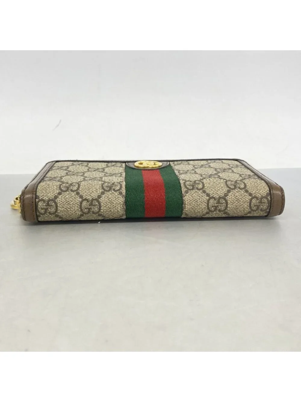 Gucci Wallet Ophidia Brown Gold